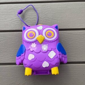 Polly Pocket World Owlnite Campsite Compact w/Doll Missing Boat & Fishing Pole